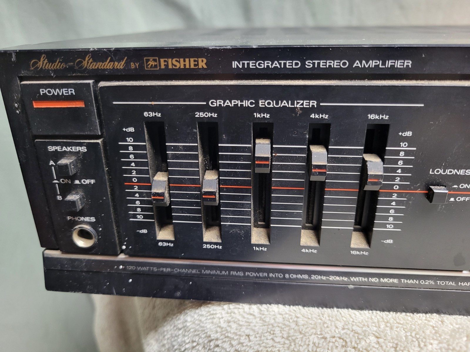 Vintage Fisher Studio Standard Integrated Stereo Amplifier PLEASE READ
