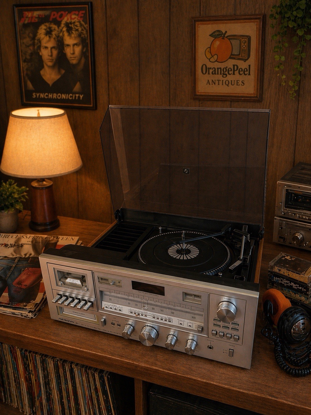 🍊Vintage 1980s Soundesign Turntable/Tape/Stereo Receiver | Model 6943 SAVE ME!