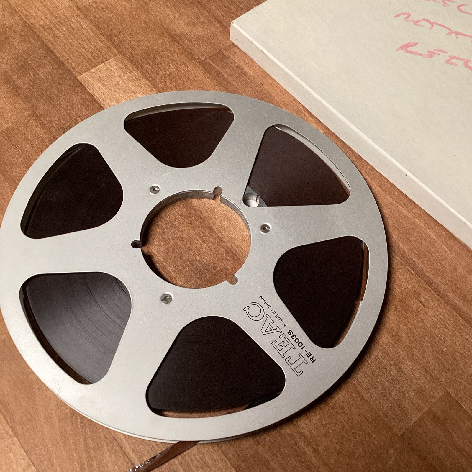 TEAC RE-1003S Silver Metal Aluminum Vintage 10.5” in. Audio Tape 1/4” Reel Japan