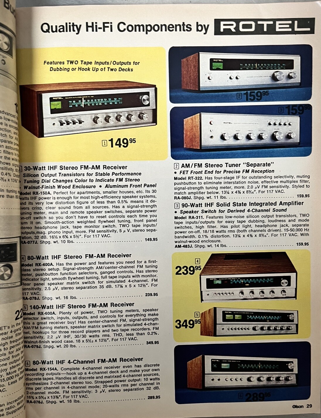 Vintage Olson 1974 Electronics Catalog Number 740 For Electronics in Your Life
