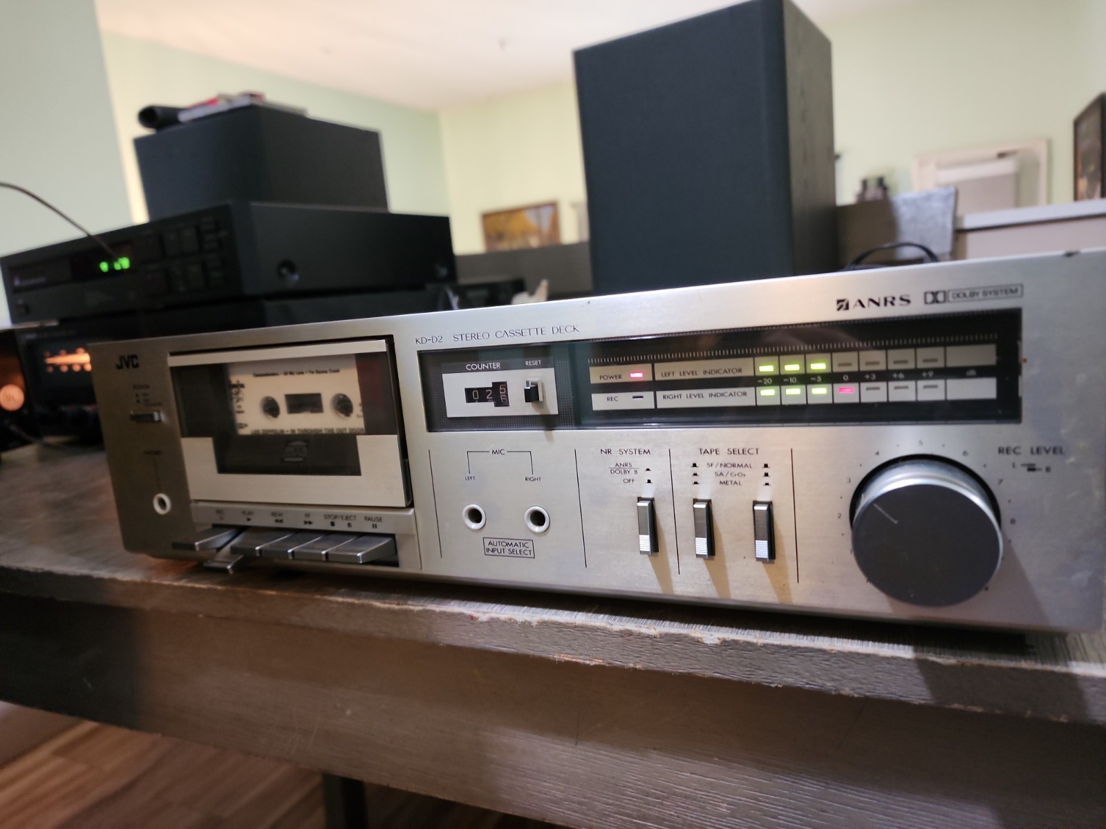 JVC KD-D2 Stereo Cassette Deck- Tested Working