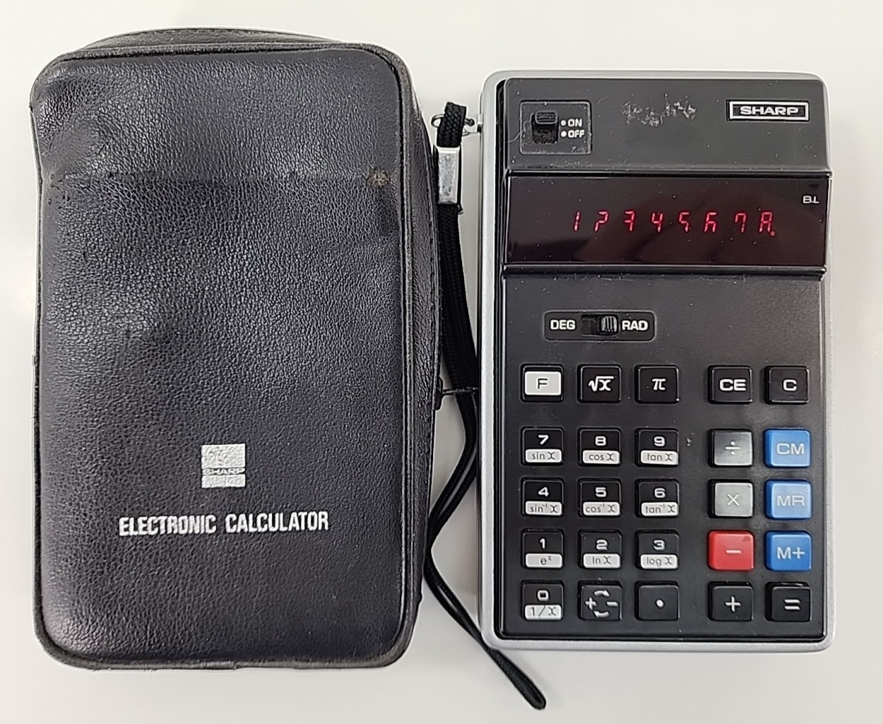 Sharp PC-1801 Vintage Scientific Calculator Working Well -NO AC Adaptor /Charger