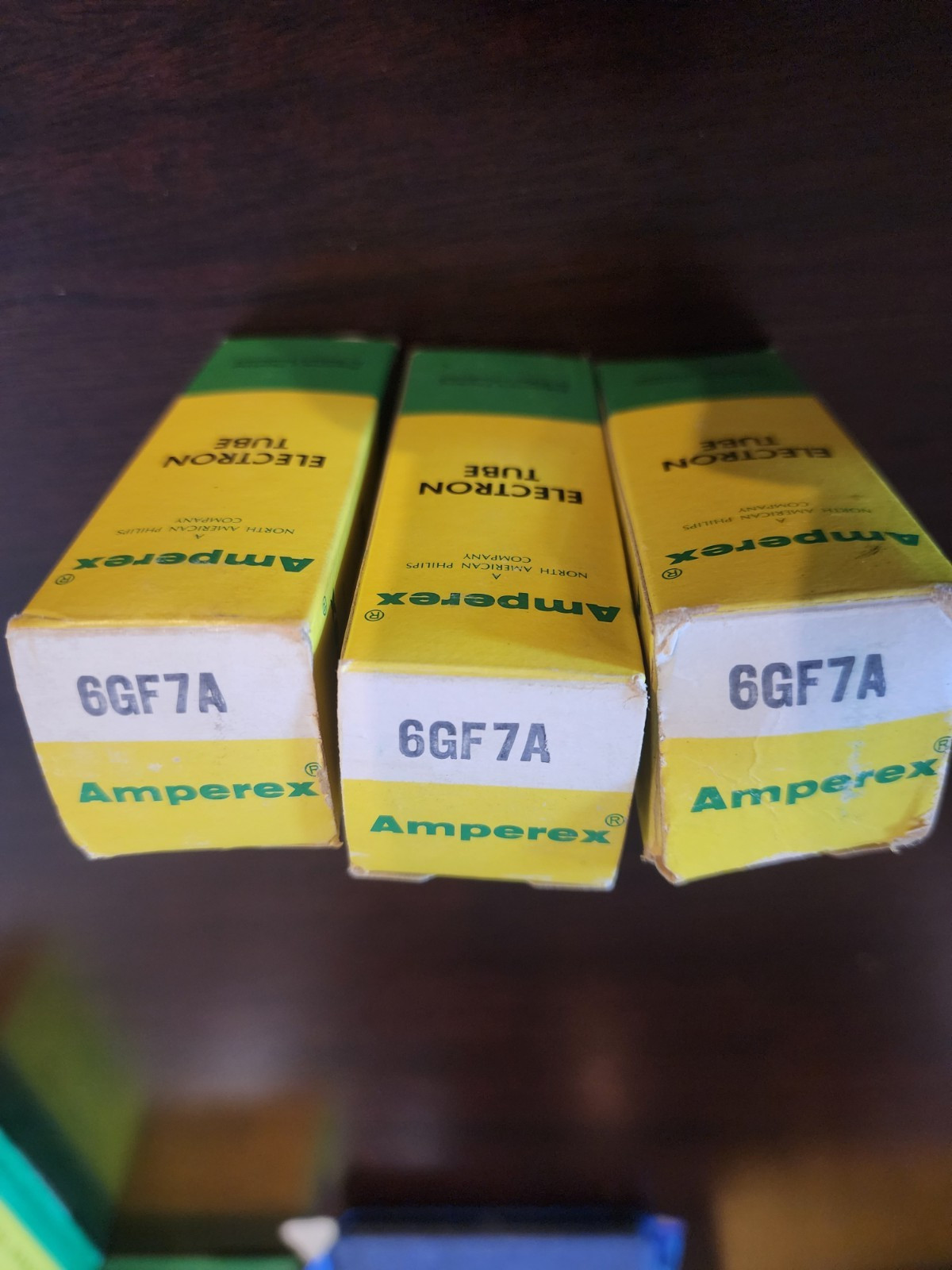 Three (3) Vintage Amperex (6GF7A) Electron Tube (NOS – Untested)