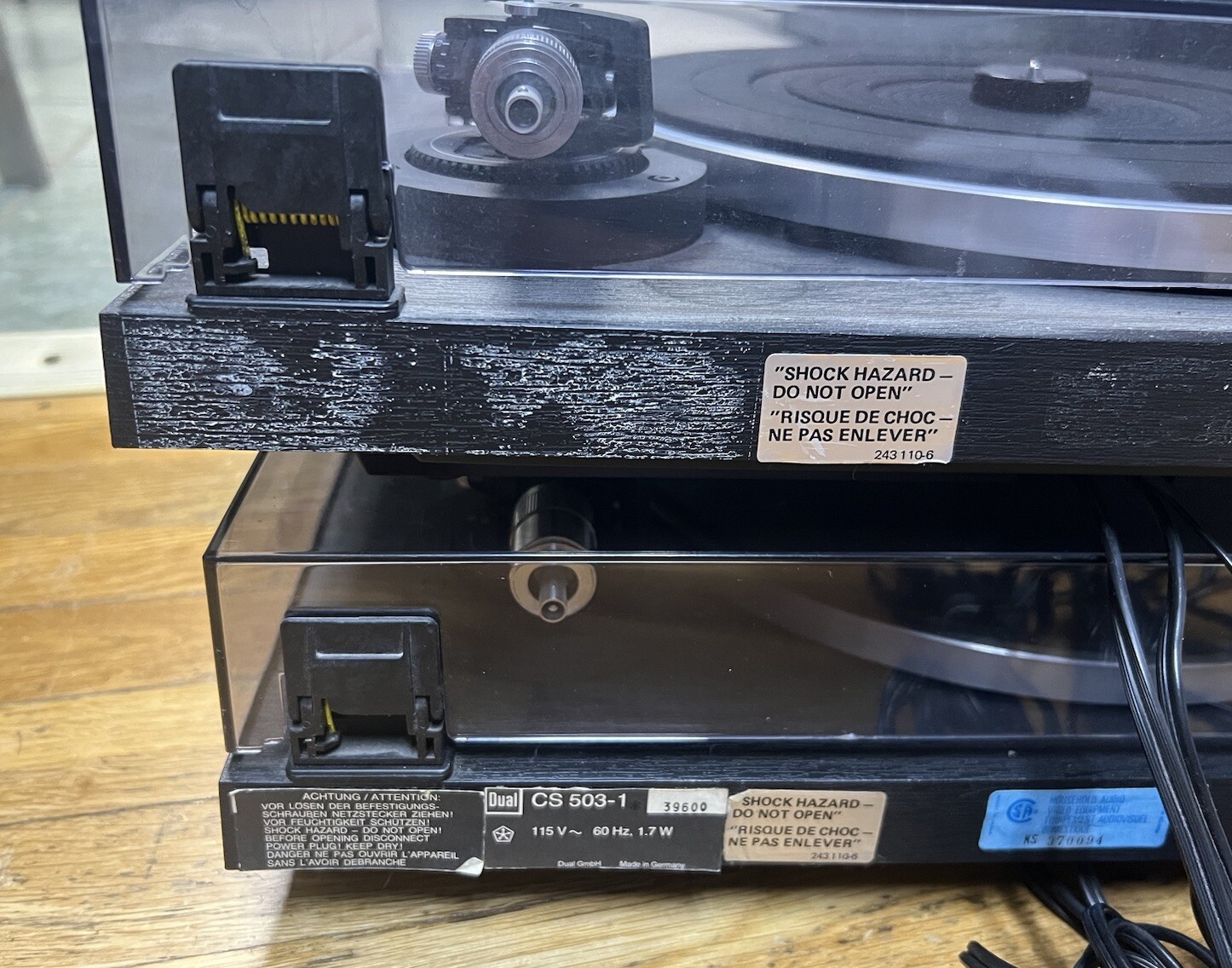 DUAL CS-503-1 AUDIPHILE Concept AUTO STOP VINTAGE CLASSIC TURNTABLE Works Good