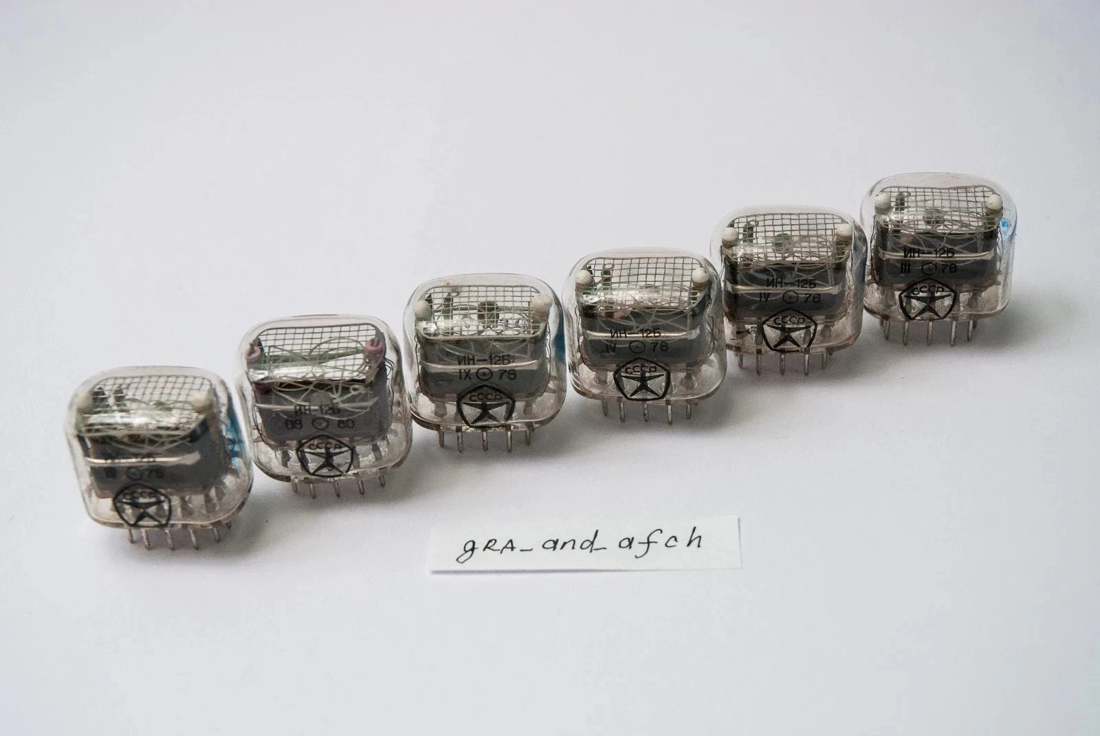 IN-12A Nixie Tubes UNUSED TESTED [6 TUBES SET] FAST DELIVERY – USA Seller