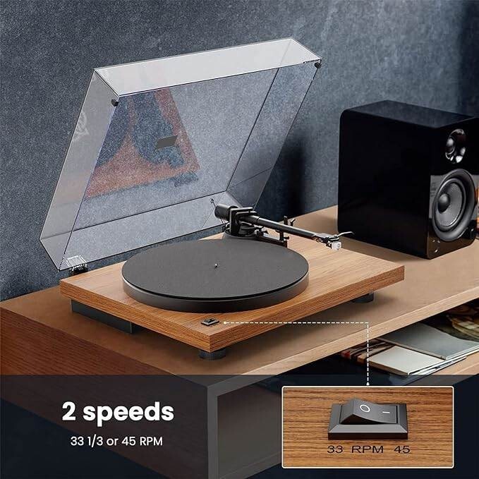 turnable, tocadiscos de vinilo, preamplificador de fono incorporado, transmisión