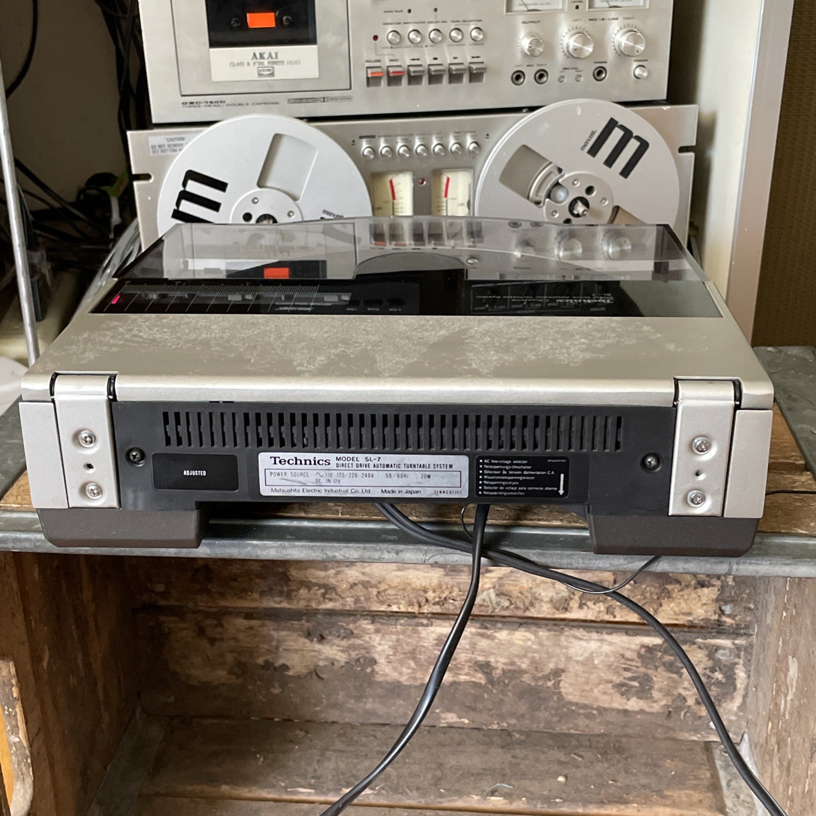 Technics SL-7 Fully Auto. DD Linear Turntable Tested w/ A.T. Stylus! See Video!!