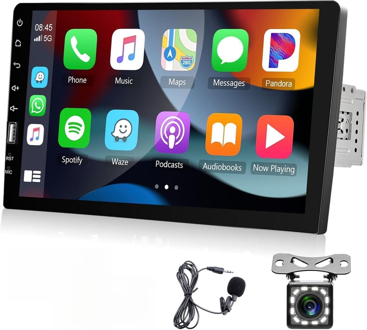 Hodozzy Single Din Car Stereo Auto 9 Inch Touch Screen Car Radio Mirror Link