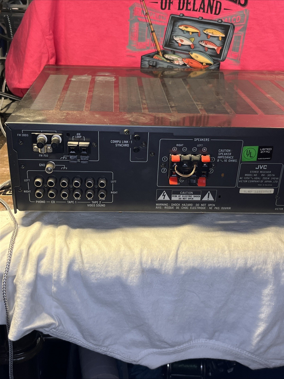 Vintage JVC RX-305 computer-controlled stereo receiver in good working condition