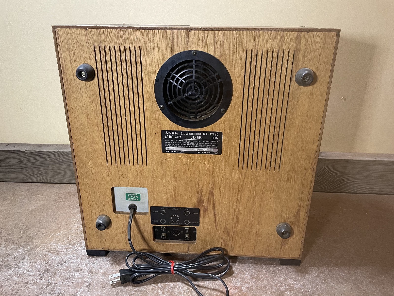AKAI GX‑215D Reel‑to‑Reel Tape Deck 3 Motor 3 Head Stereo Parts/Repair READ!