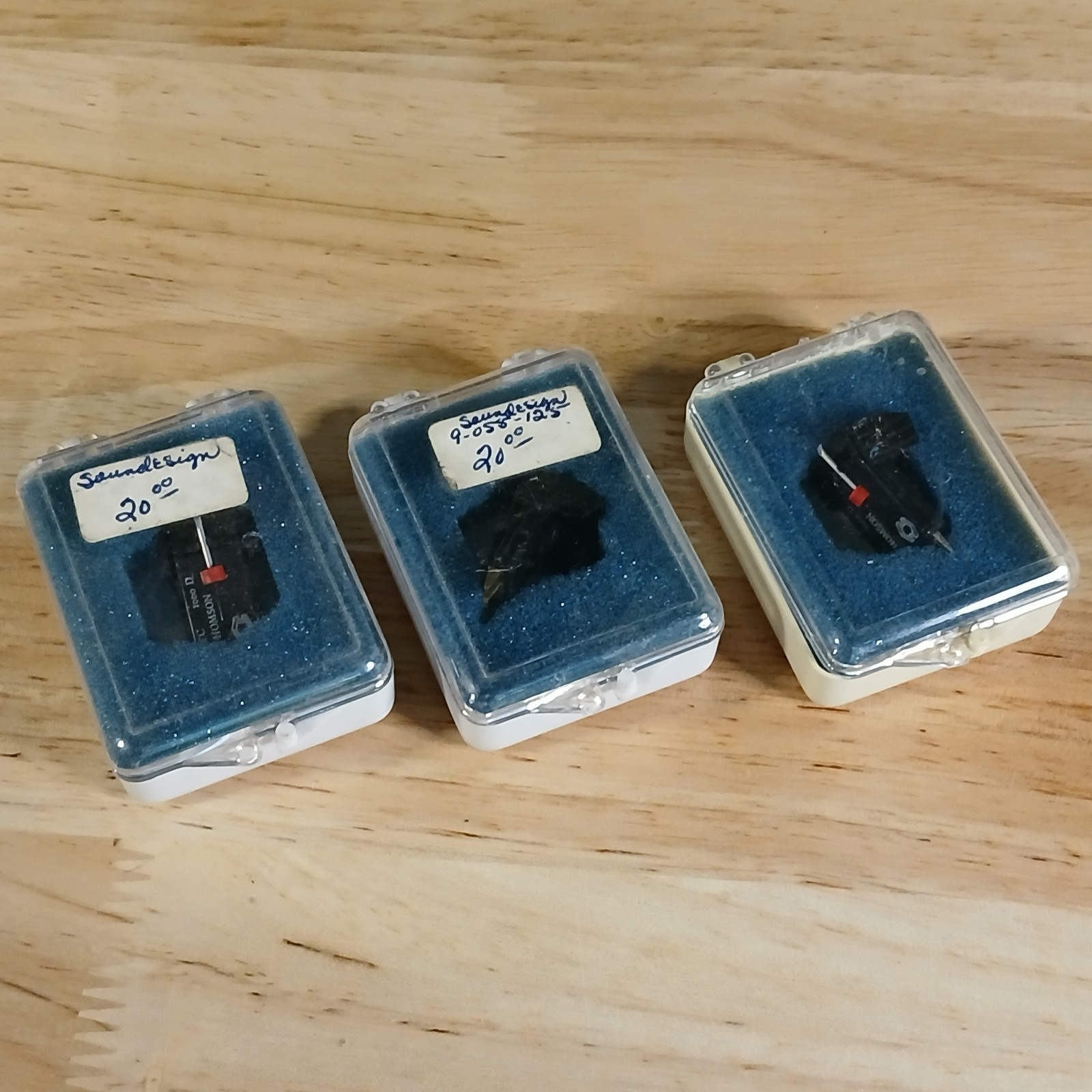 3 x 1960’s Soundesign STC 1000 D Thomson Cartridge w Needle NOS