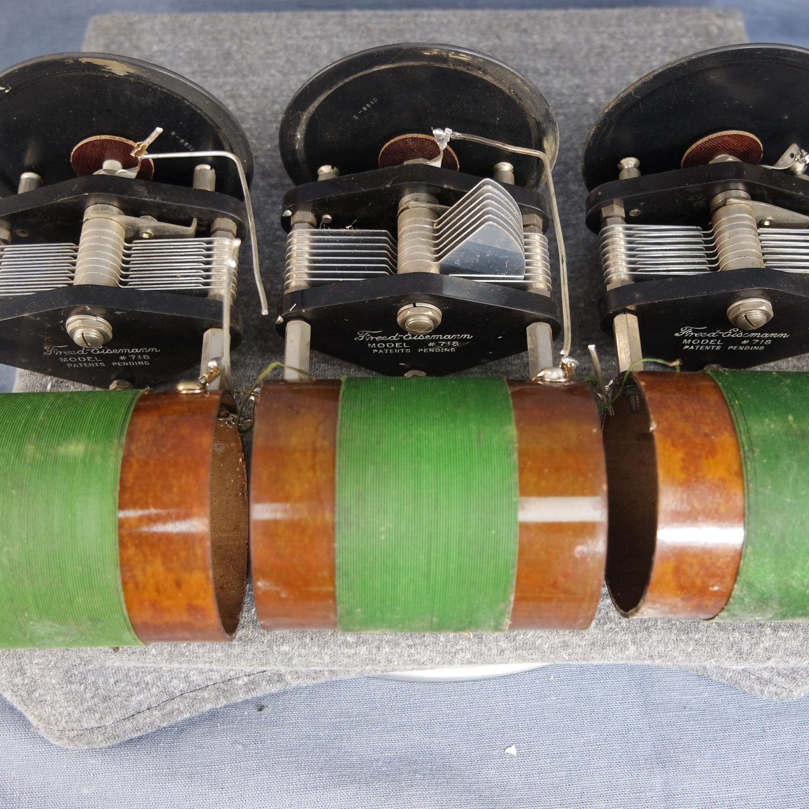 1920s Freed Eismann AM Band TRF Tuning Coil Assemblies 1 Antenna & Two RF Coils