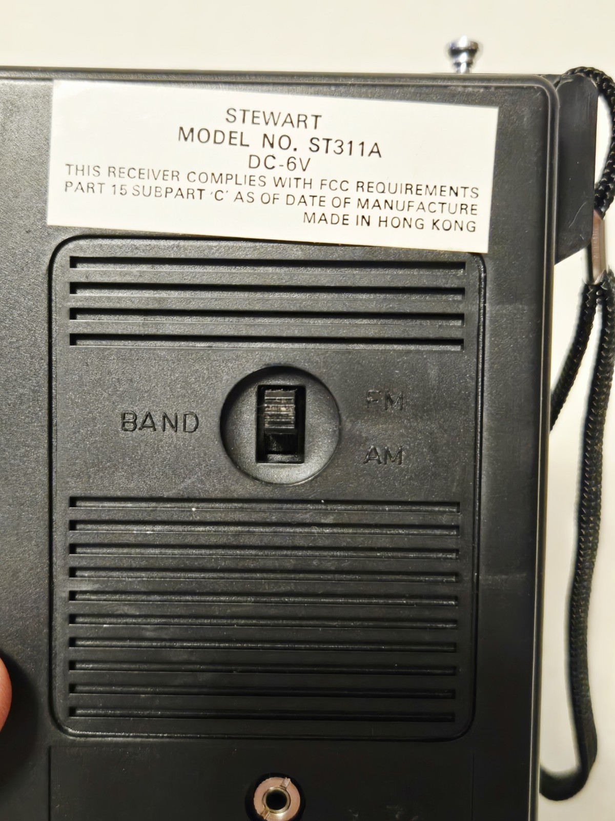 Stewart Transistor Radio Portable AM FM Vtg Solid State Handheld ST311A – WORKS