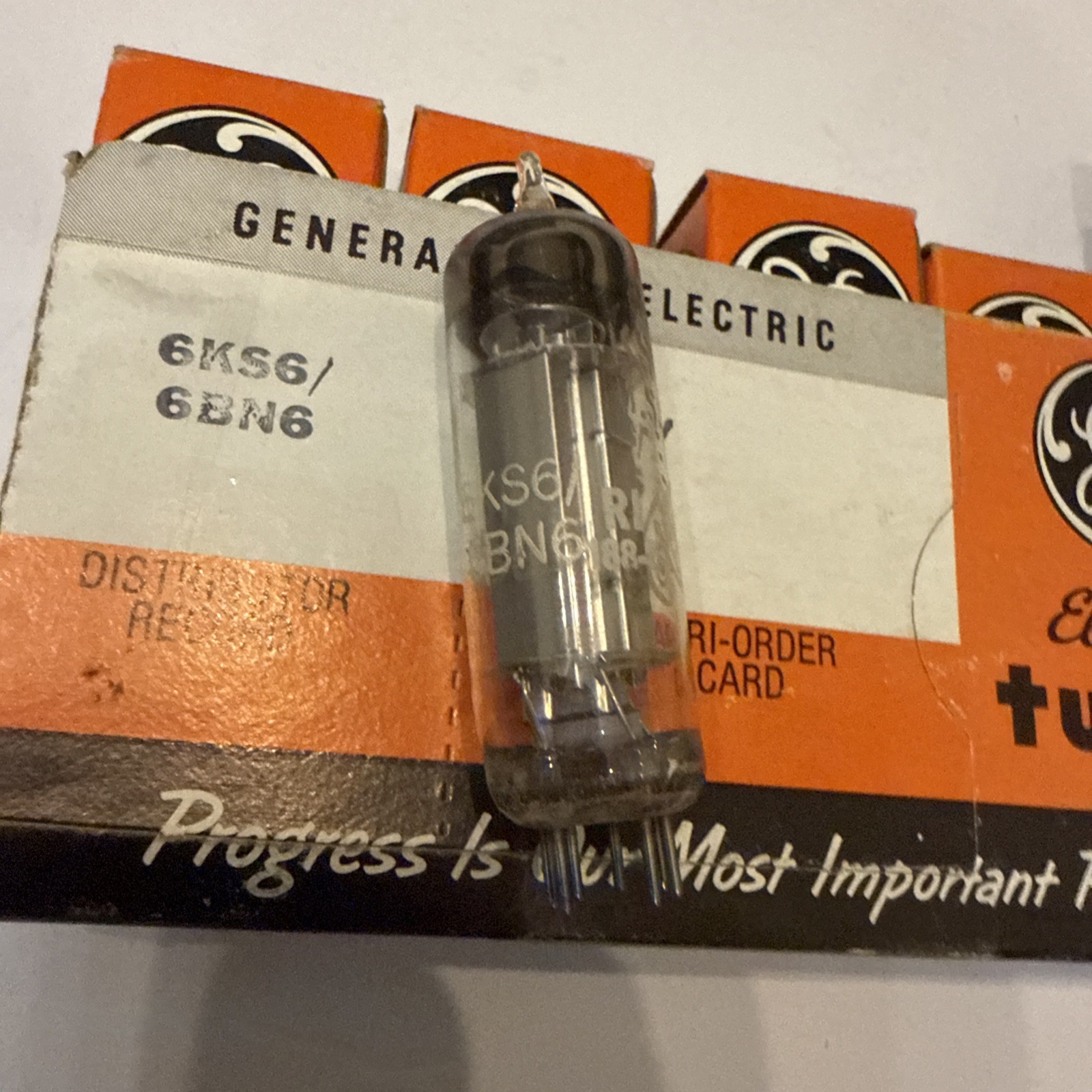 Sleeve Of 5: GE 6KS6 6BN6 Vacuum Tube NOS NIB Tu11/15