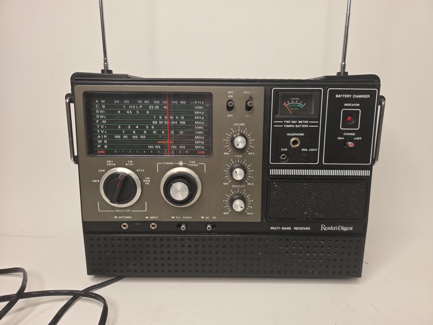 VTG Reader’s Digest Multi-Band Radio Receiver RDA-127 WORKS Retro 1970s