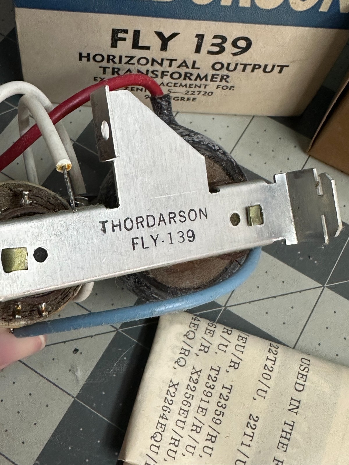VINTAGE Halldorson Fly-139 Power Horizontal Output Transformer Zenith 5-22720