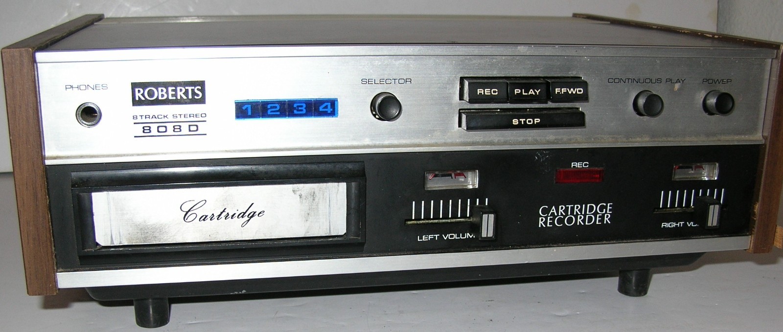 Rheem Roberts 8 Track Player Model 808D AS IS – LIke AKAI CR80d Equivalent