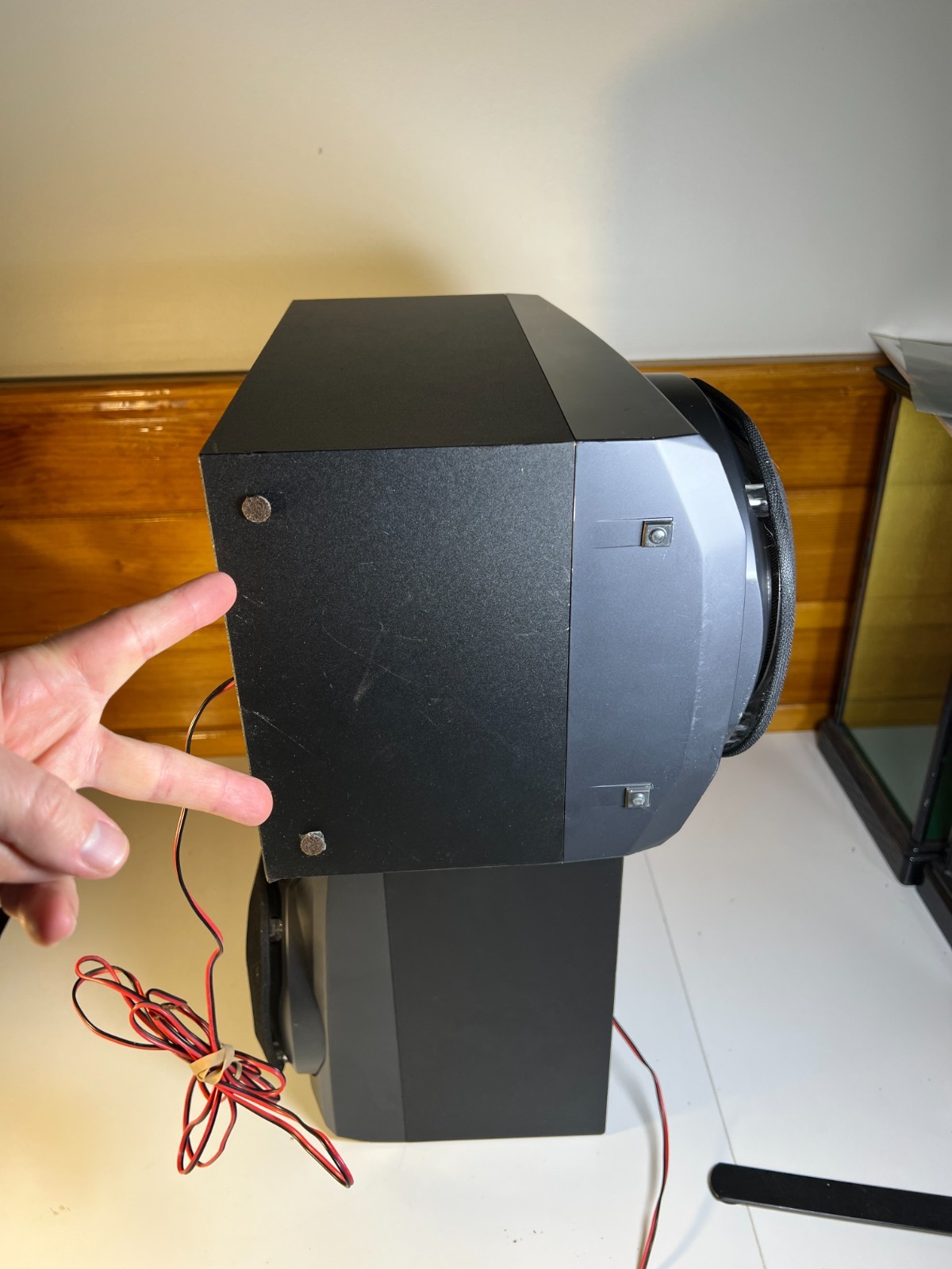 Vintage Pair Panasonic SB-AK22 Bookshelf Speakers Pair 2-Way 6 ohms Raw Wire