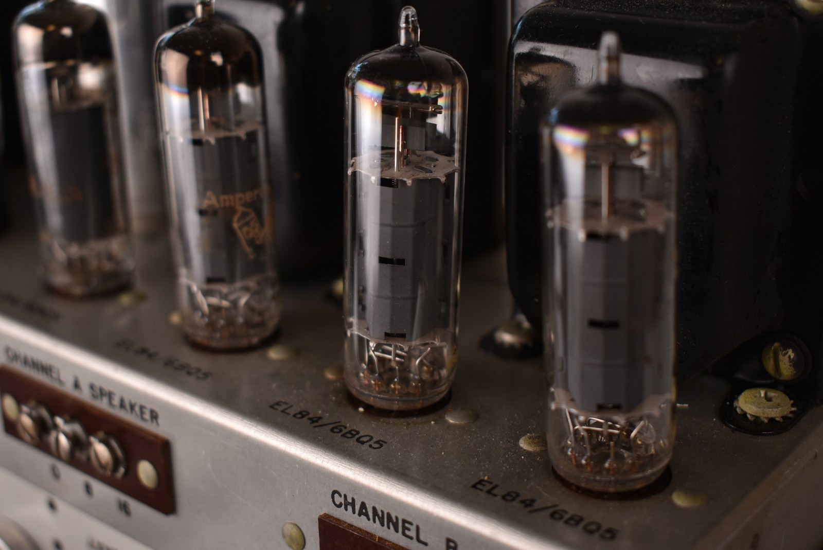 Vintage PILOT SA-232 EL84 Tube Power Amplifier & SP-210 Preamplifier -SERVICED-