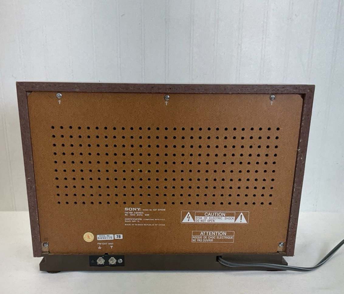 Vintage Sony Model No. ICF-9740W AM/FM Radio | Tested and Works