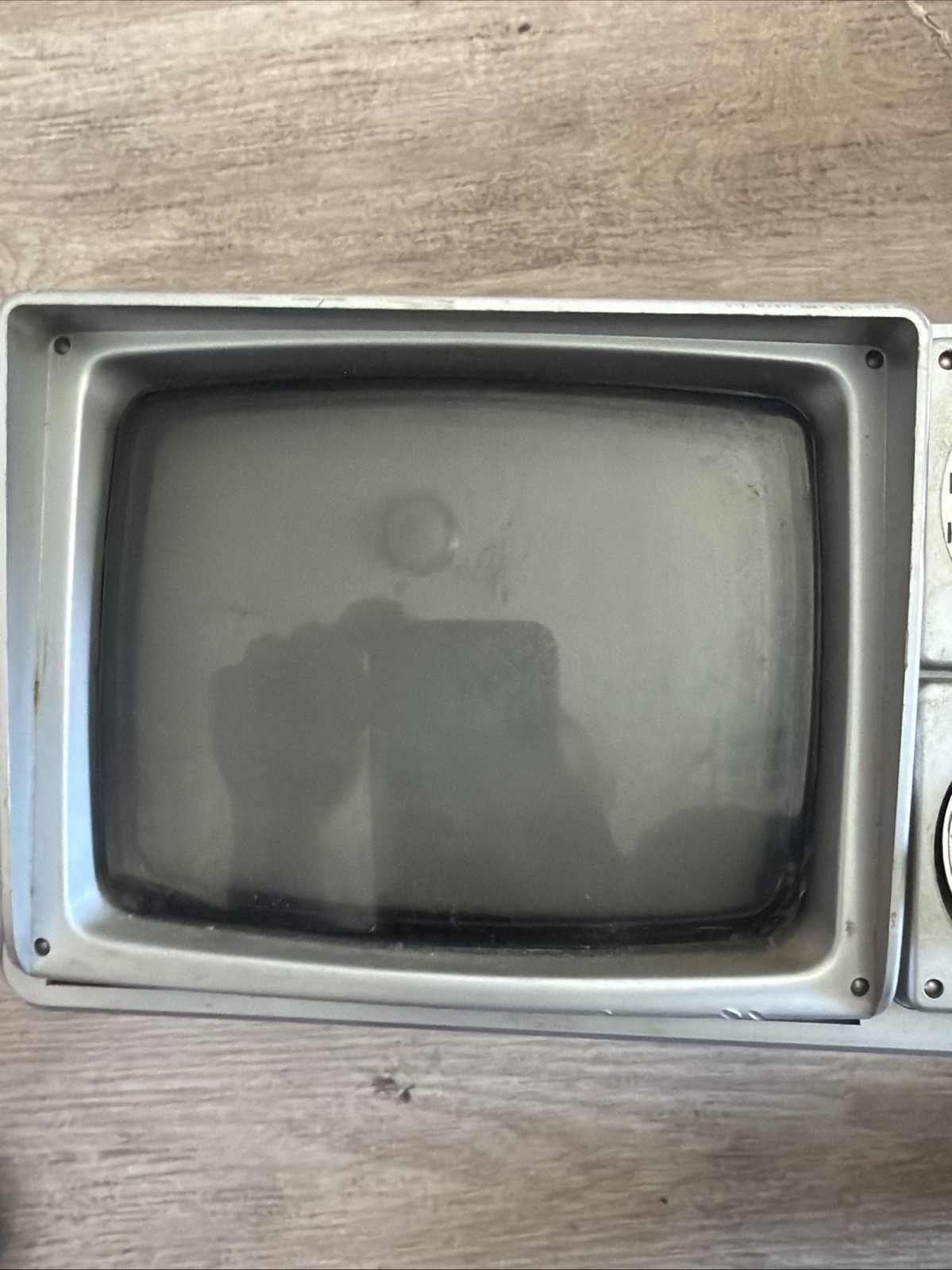 Daytron DT-505A Vintage 1984 Portable TV Power + Cable Tested Broken Antenna HTF