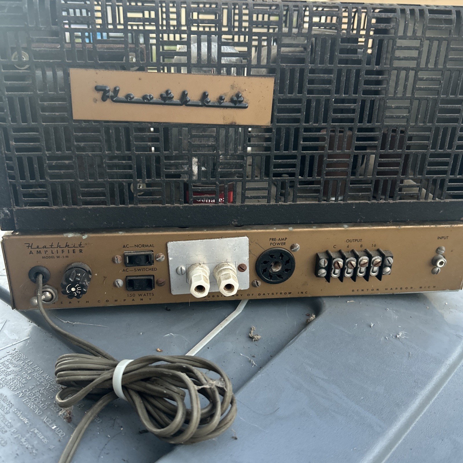 HealthKit W5M Tube Type Amplifier. Vintage 1955-61 Parts Only