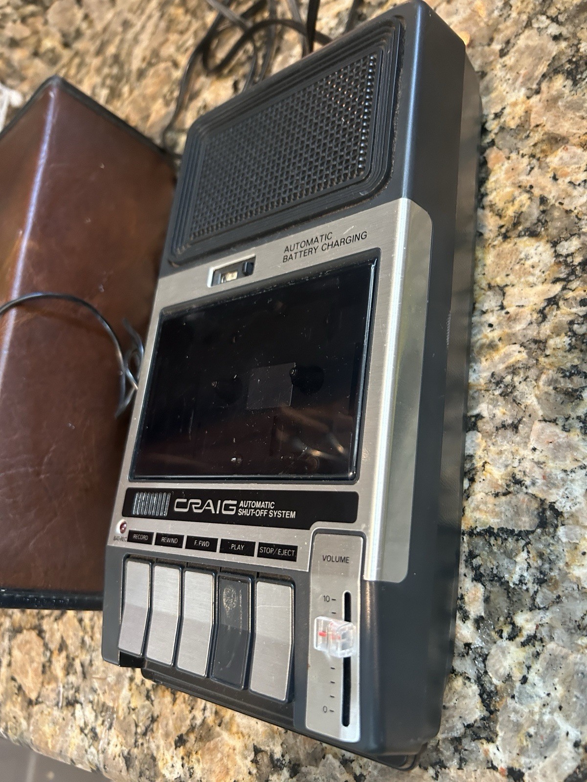 Vintage Craig Cassette Tape Recorder Player W Microphone & Case Tested VIDEO