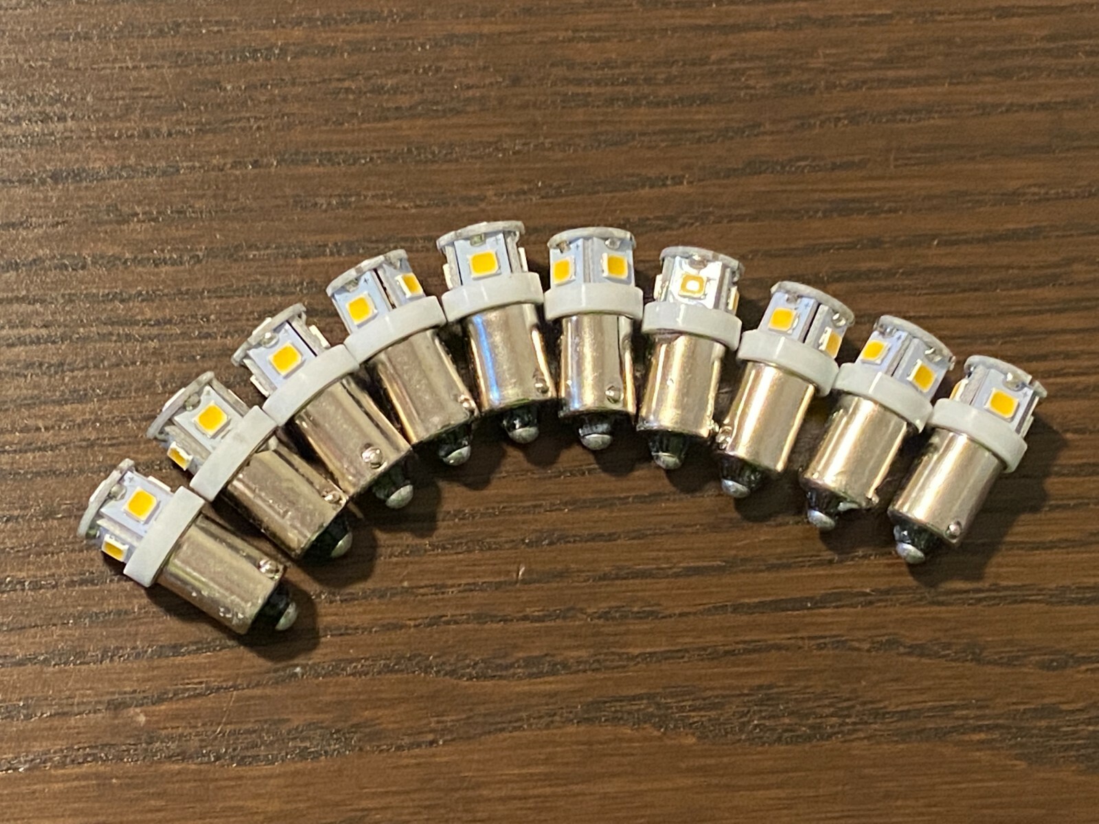 10 New 12v Warm White Bayonet LED Lamp Light Bulbs (Qty Available)