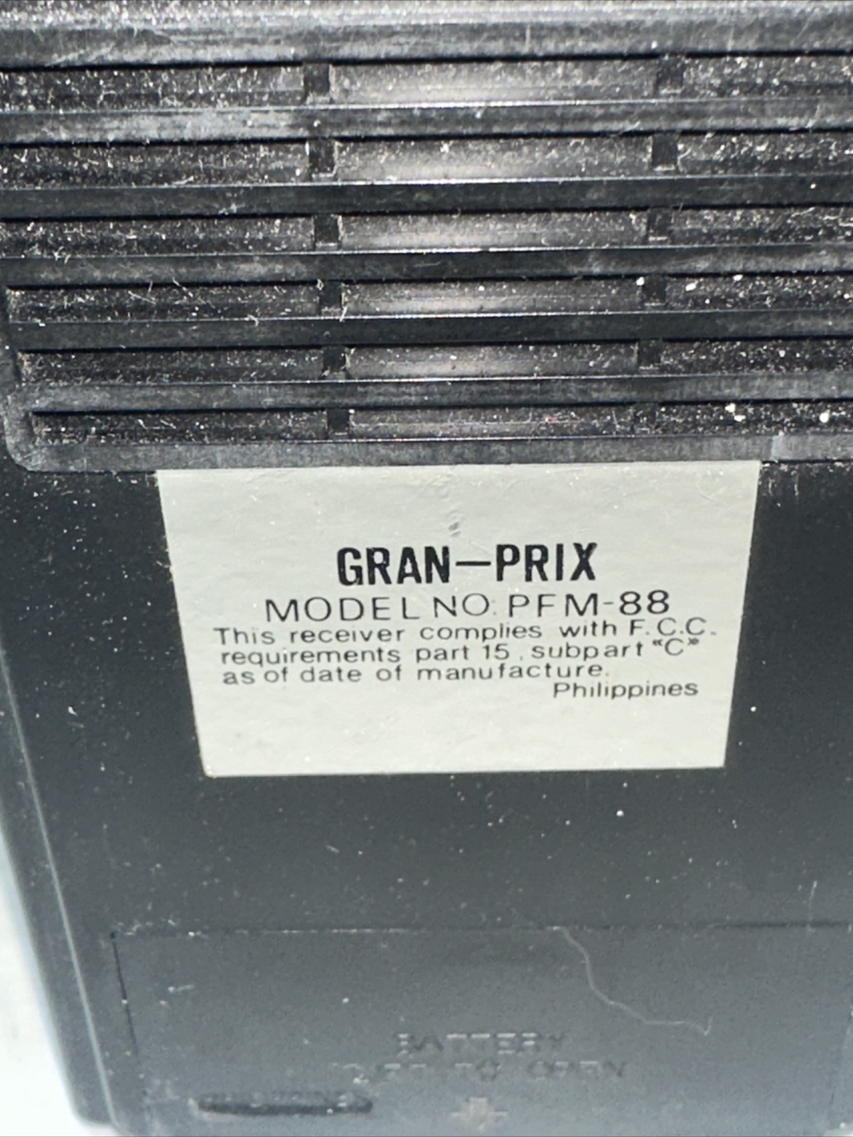 Vintage Gran Prix AM FM Pocket Radio Model PFM-88 – WORKS