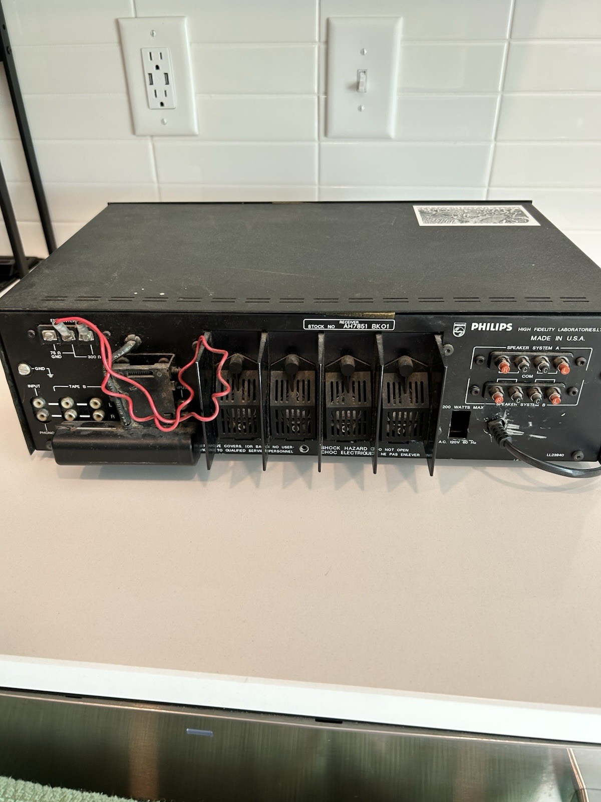 Philips High Fidelity Laboratories 7851 AH7851 Receiver (READ DESCRIPTION)