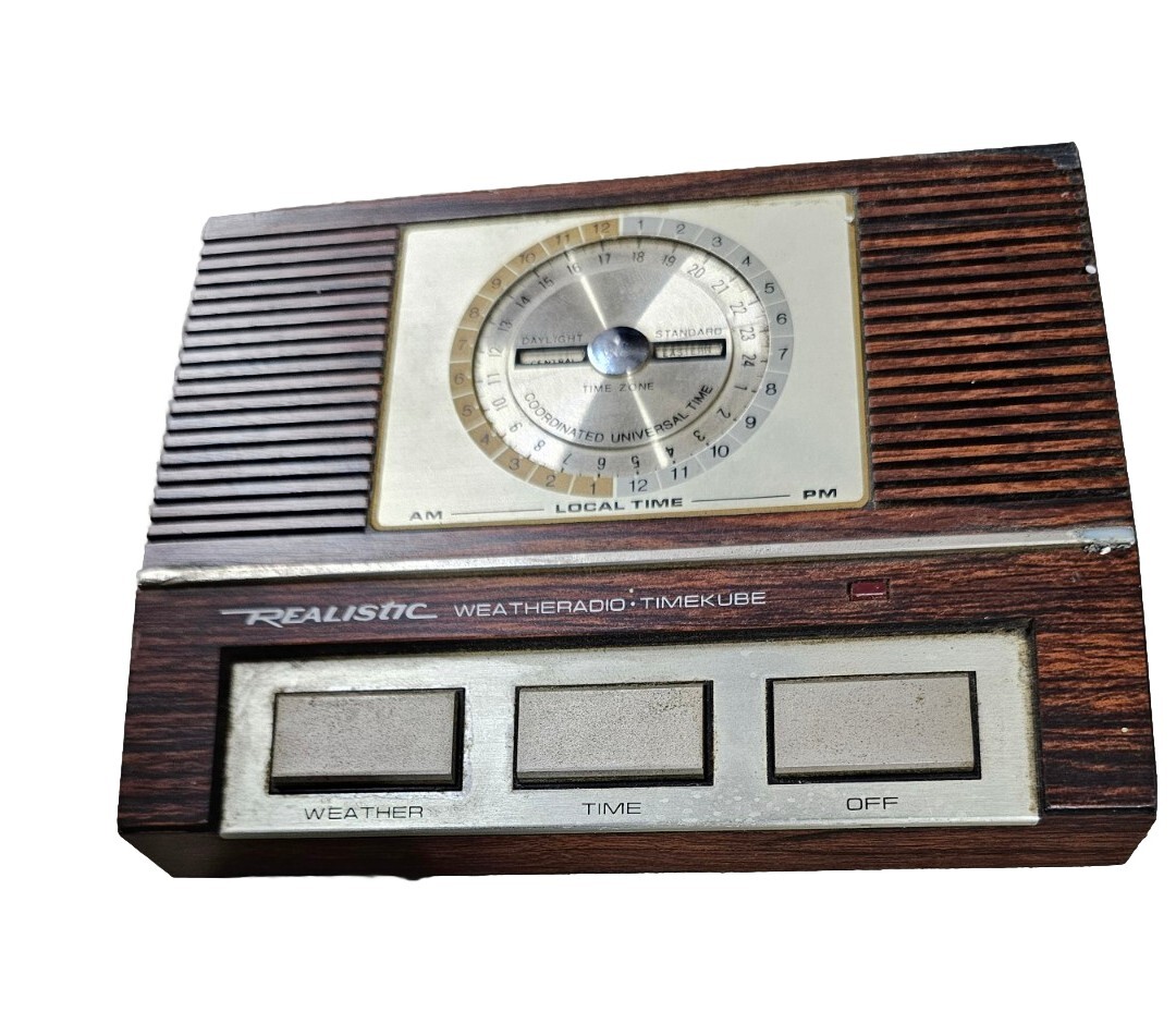 Vintage Realistic WEATHERADIO TIMEKUBE Model 12-148 Tested – Works