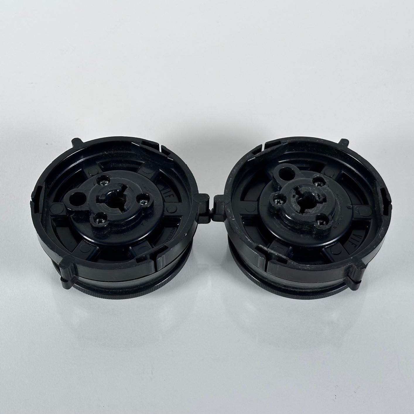 Vintage VIF International Hub Adapter Pair NAB for Reel to Reel Fits Ampex Otari