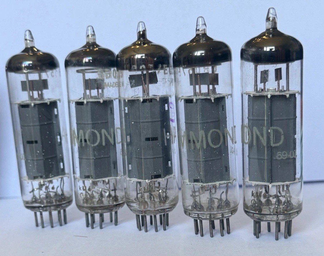 Matched 5 Set, EL84 Power Tubes Musical Telefunken Tooling Matched Codes & gm