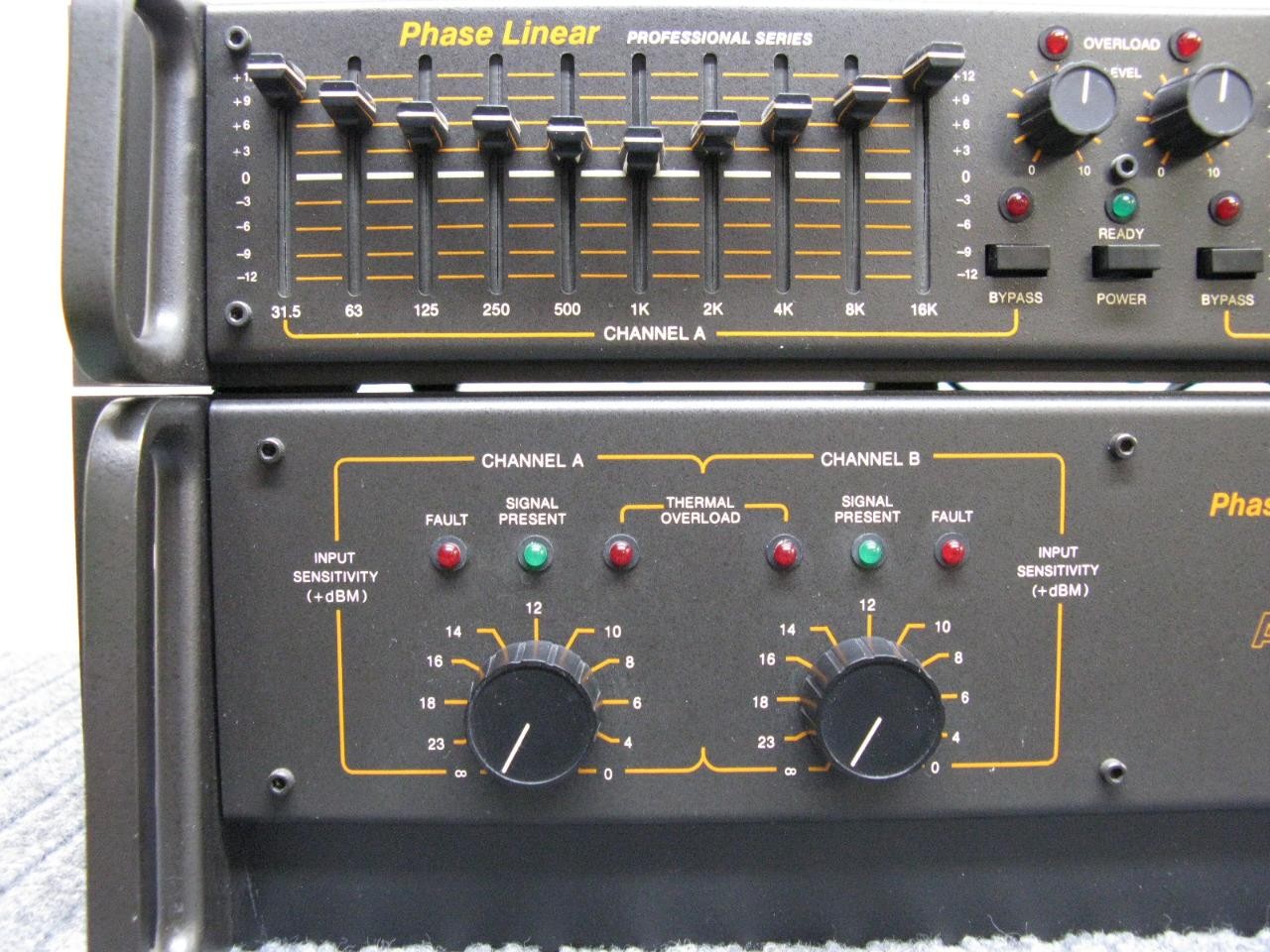 Phase Linear A60 Power Amplifer & E20 Equalizer – Pro Series *Demo in Video*