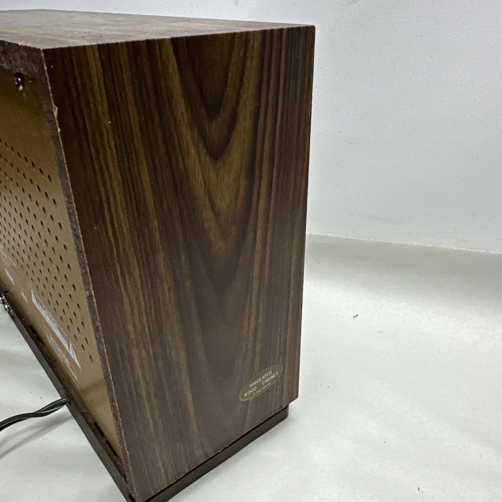 Vintage Sony ICF-9740W AM/FM Table Radio Simulated Wood Tested Working