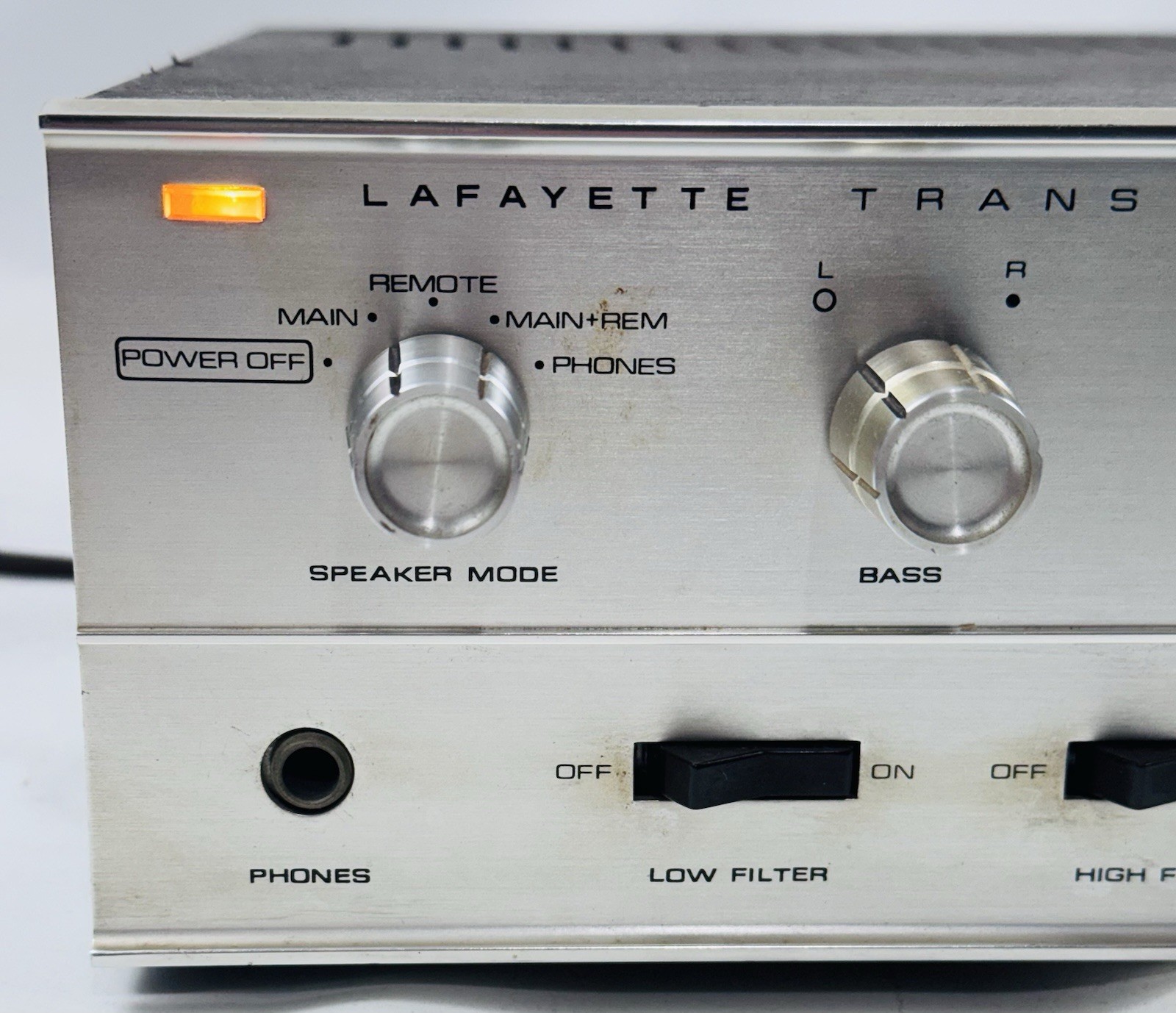 Lafayette Model LA-125T Transistor Stereo Amplifier tested working