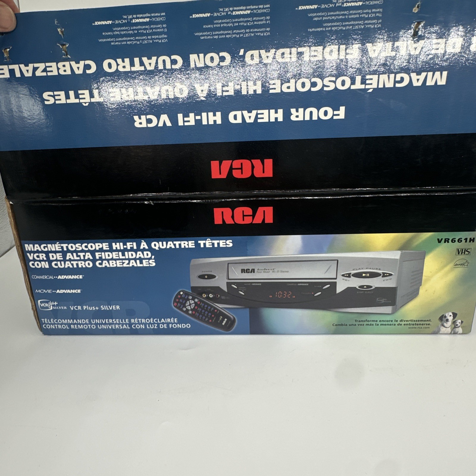 RCA VR661HF VCR 4-Head Hi-Fi Stereo VHS Tape Player Recorder With Remote Tested