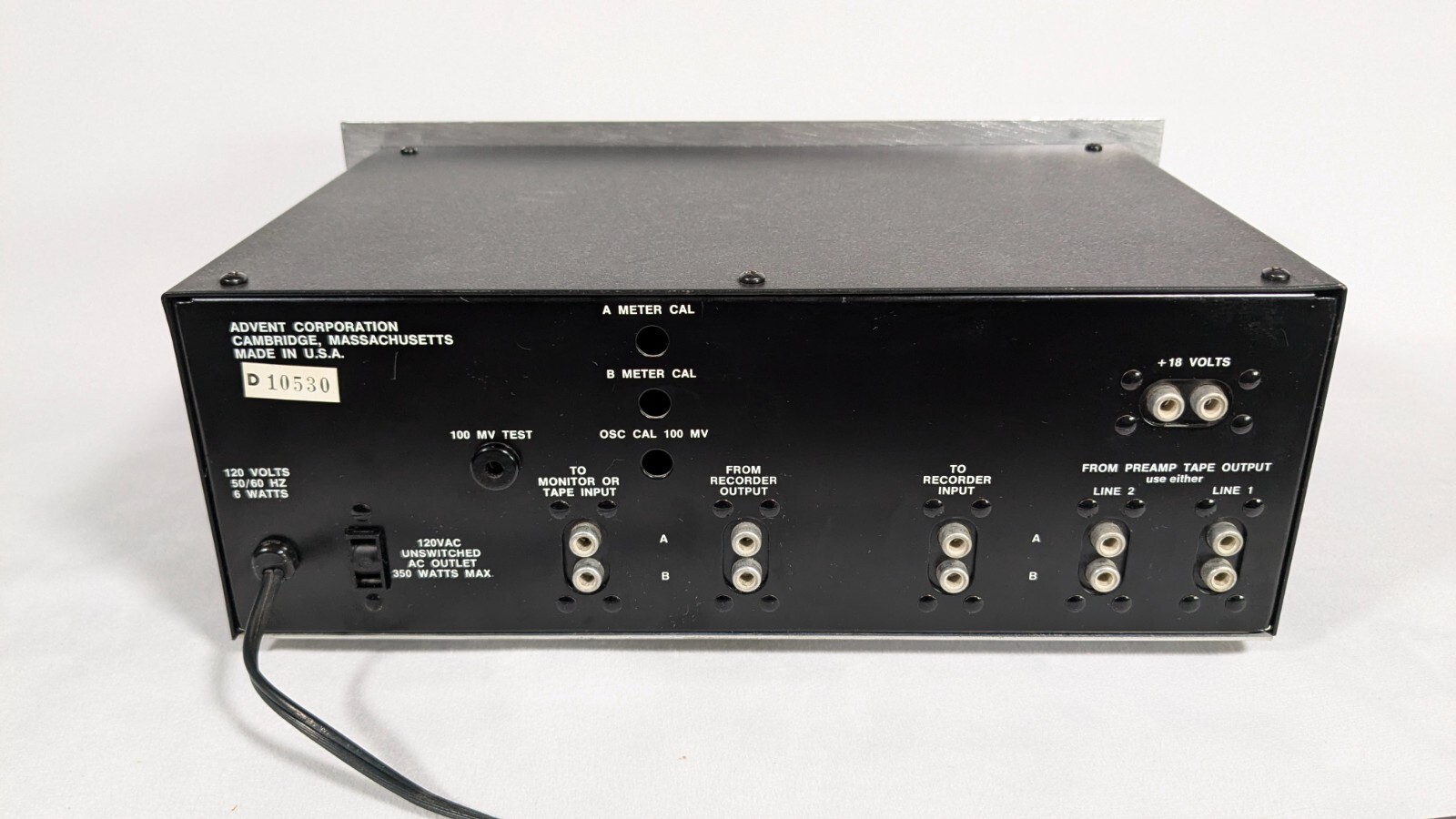 Advent 100A Dolby Noise Reduction Unit