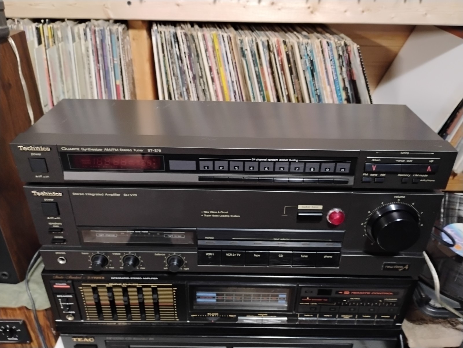Vintage Technics SU-V78 Amplifier 100 Watts! With Tuner FULLY SERVICED!!