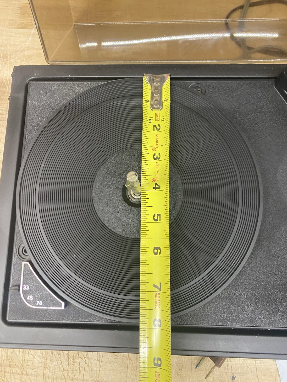Realistic Turntable Wood Grain Finish Working
