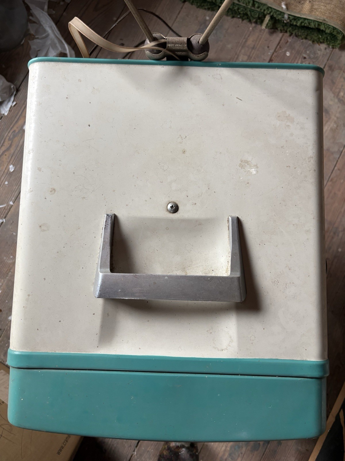 Vintage 1950s General Electric Portable Tube Tv Turquoise Mid Century Untested