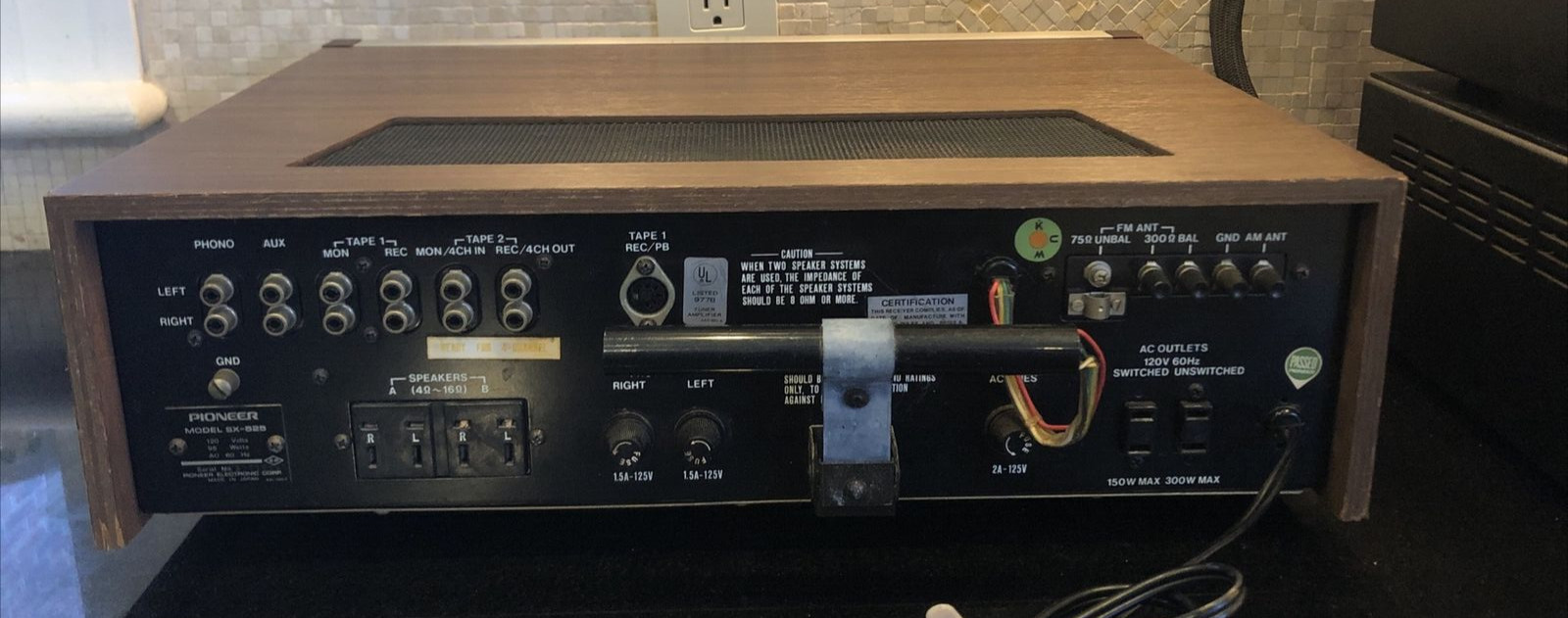 Pioneer SX-525 AM/FM Stereo Receiver Perfect Working Condition