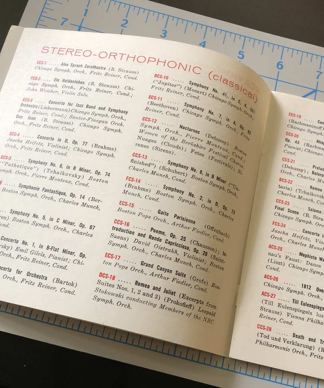 Vintage RCA VICTOR Stereo Monaural Tapes Brochure CATALOG 1958