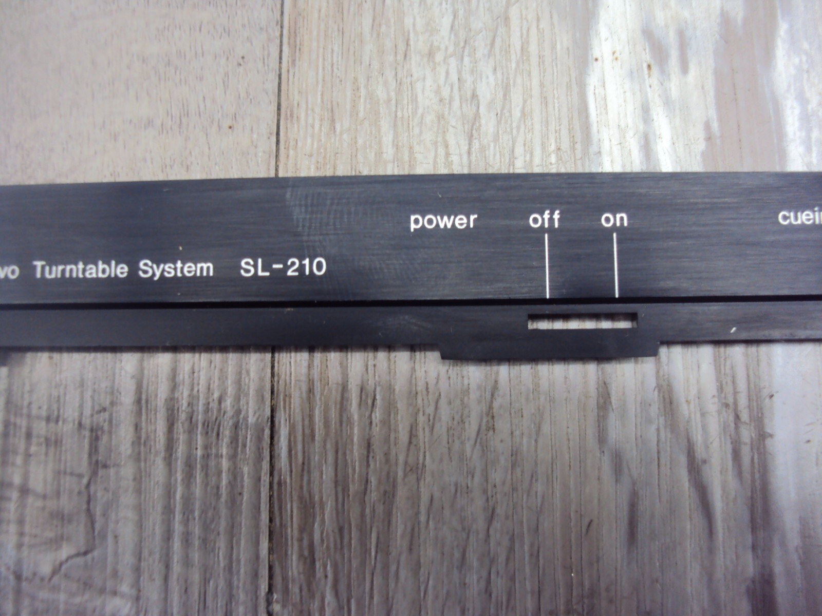 Technics SL-210 Turntable Plinth Trim Piece. Tested Parting Out Entire SL-210