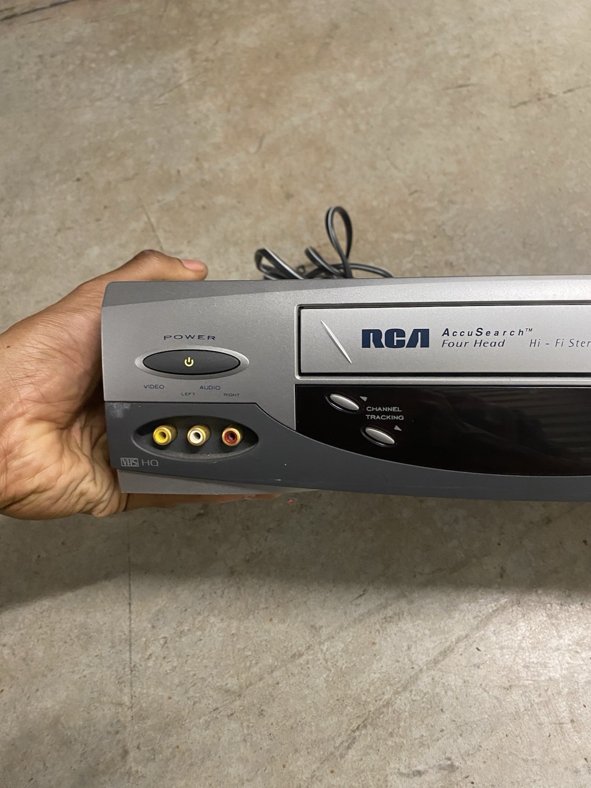 RCA VR651HF AccuSearch 4 Head Hi-Fi Stereo VHS VCR Player Recorder AS-IS