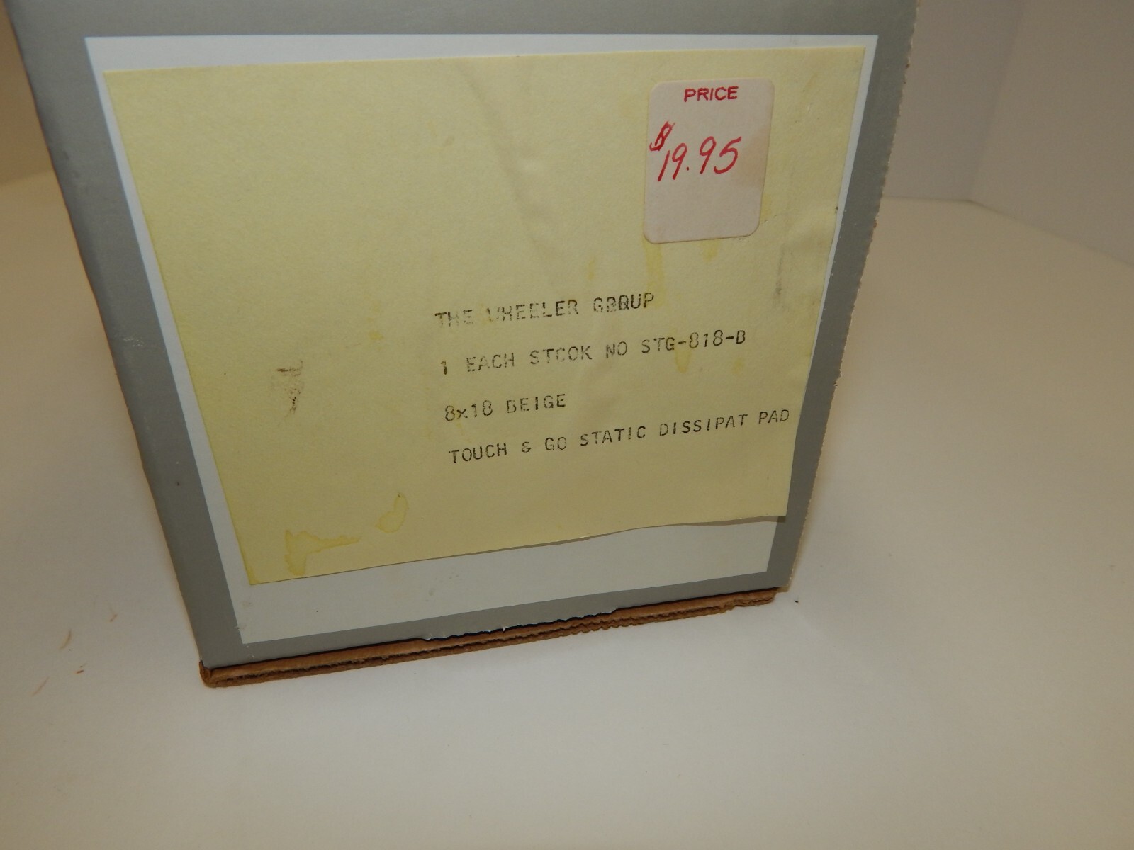 VTG NOS 1984 Stat-Trol Touch & Go Computer Static Release Pad Golden Star Inc