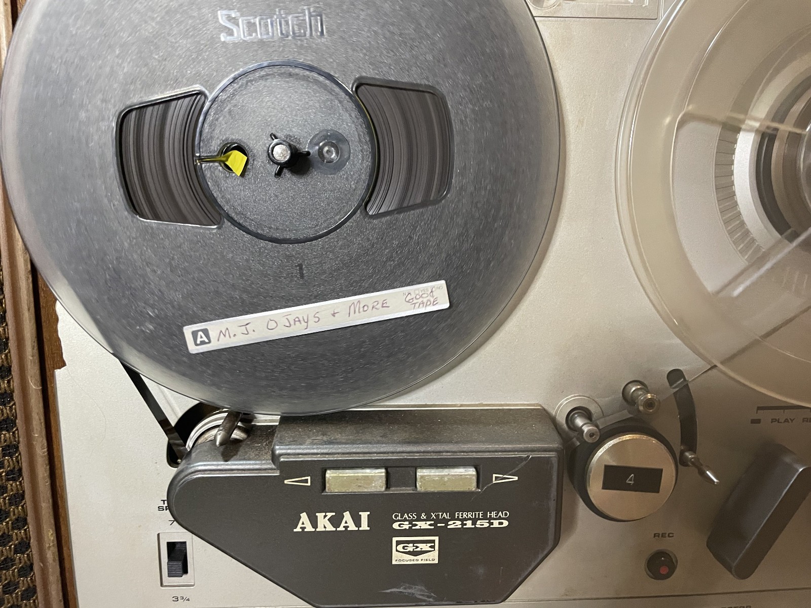 AKAI GX‑215D Reel‑to‑Reel Tape Deck 3 Motor 3 Head Stereo Parts/Repair READ!