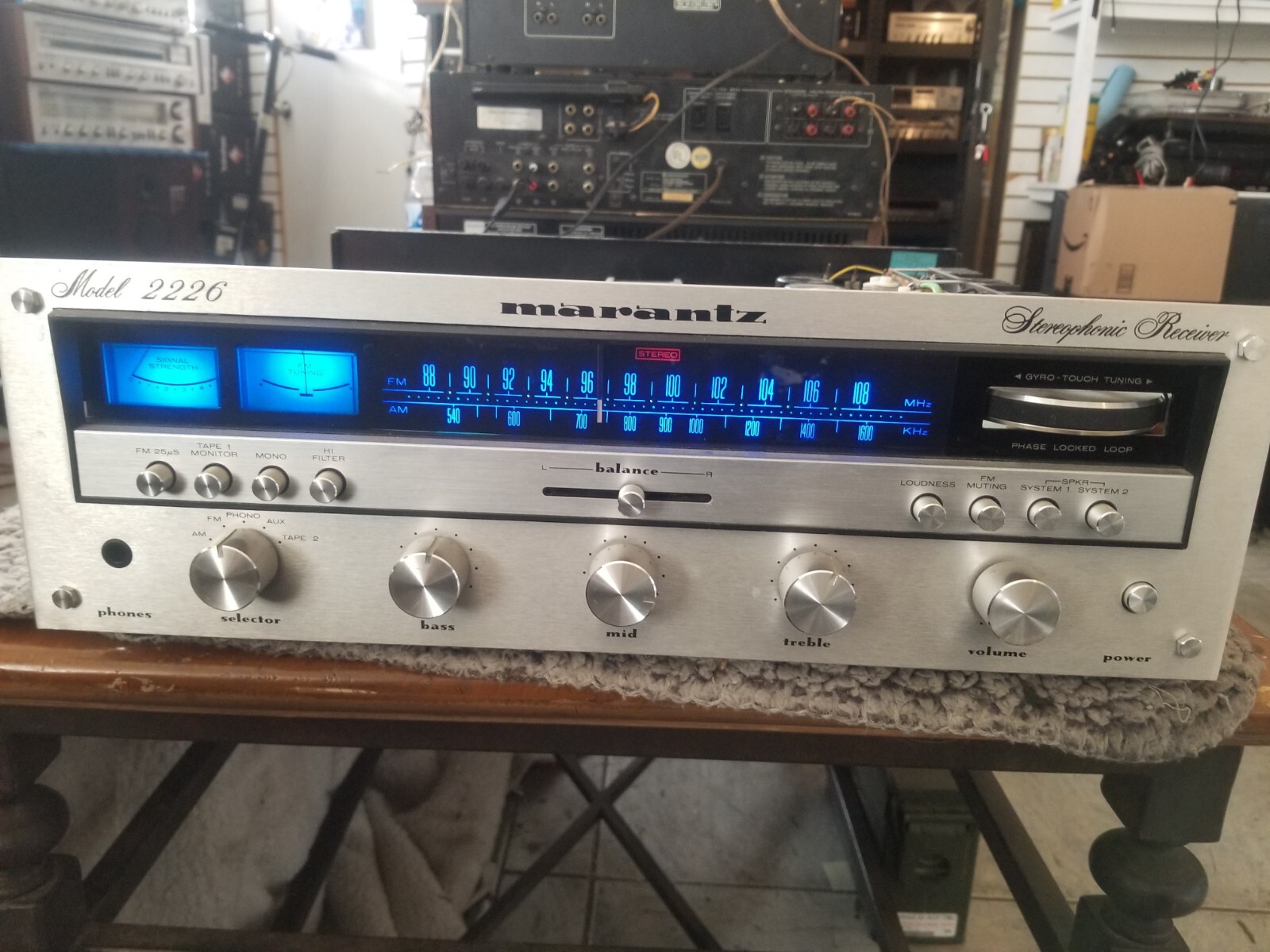 marantz pioneer sansui 10 ice blue fuse leds face