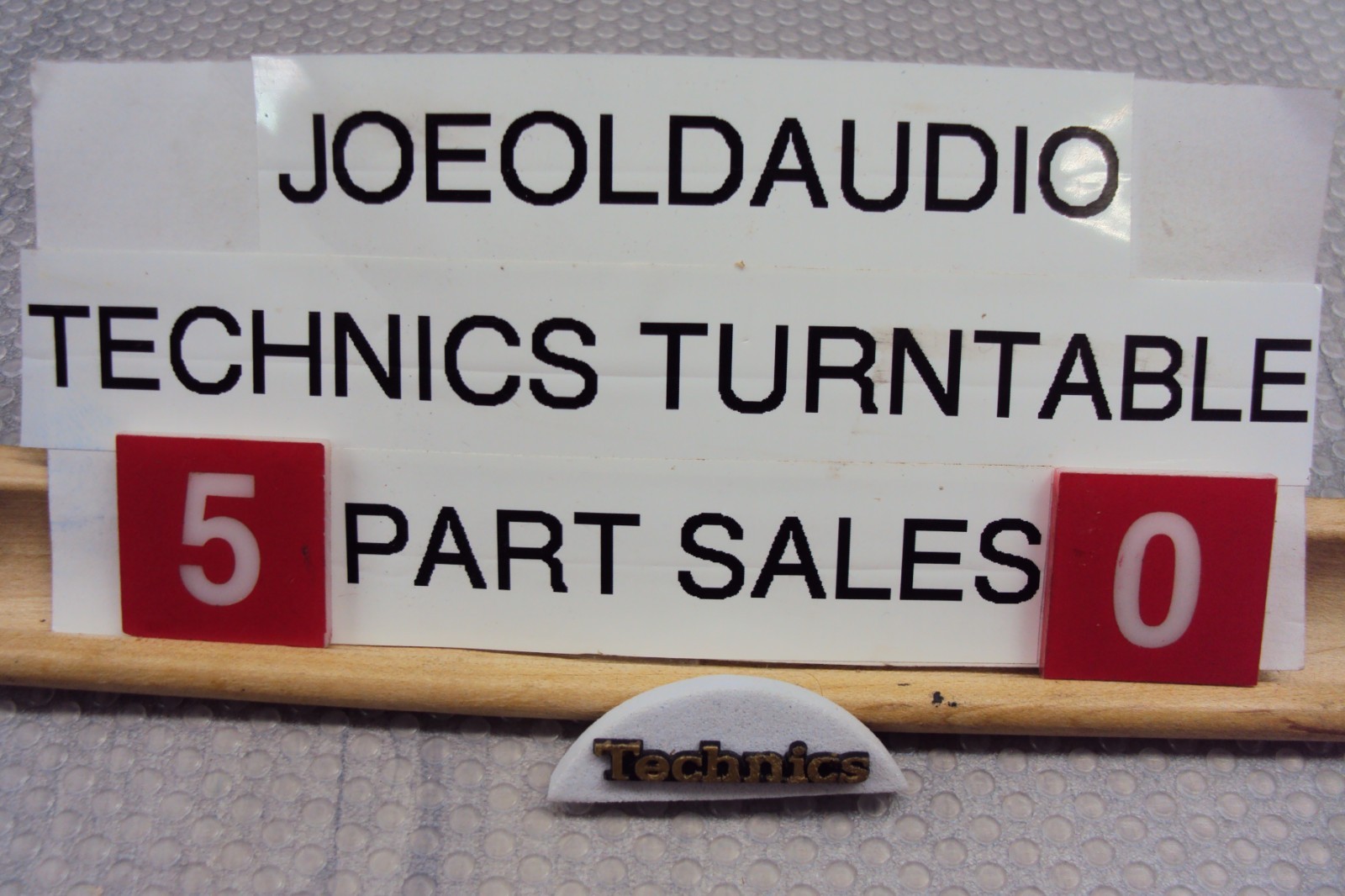 Technics Turntable SL-QD33/SL-DD33 Grill LOGO. Tested Parting Out SL-QD33/DD33