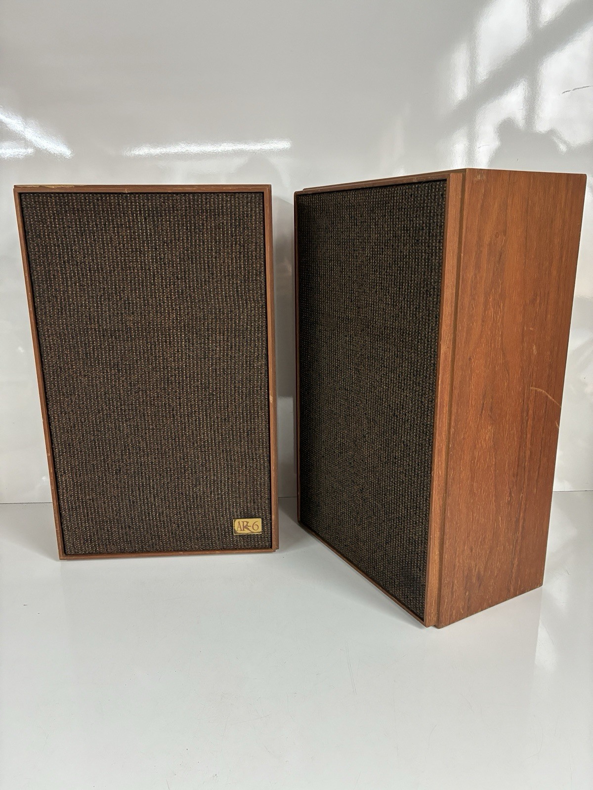 Acoustic Research AR-6 Suspension Loudspeaker System Speaker Pair Made In USA